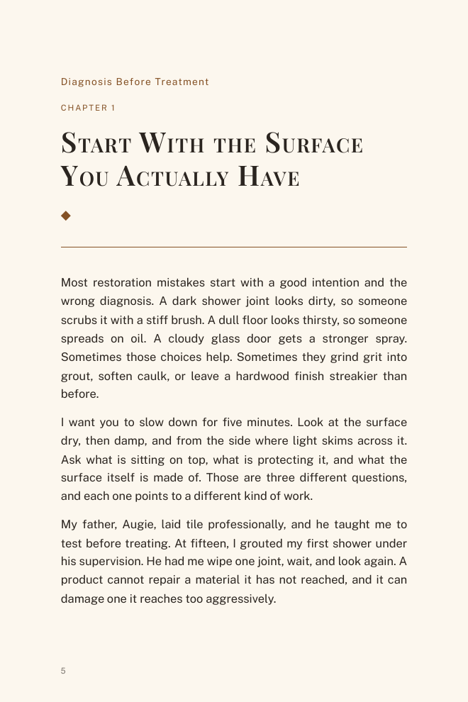 Page 5 — Start With the Surface You Actually Have